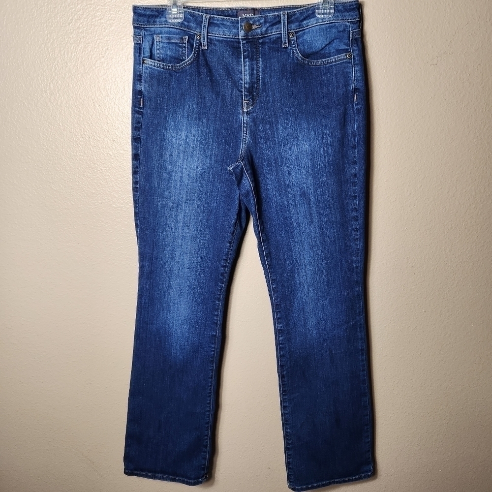 NYDJ Barbara Bootcut Lift Tuck Technology High Rise Jeans-Size 10